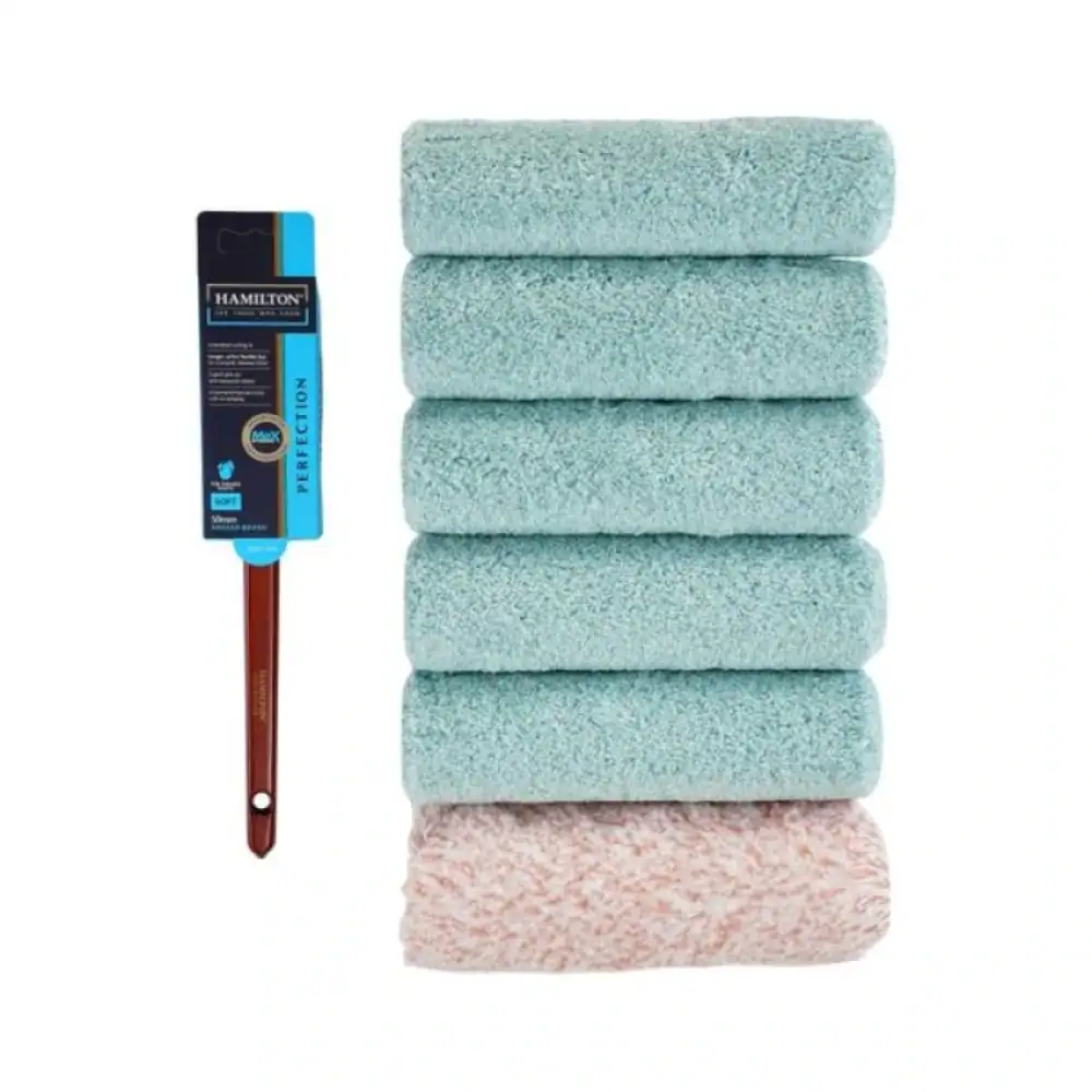 Hamilton 6pc 9" Roller Set + Free Brush