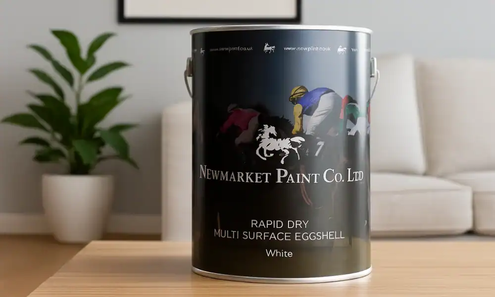 Multisurface eggshell tin in a household